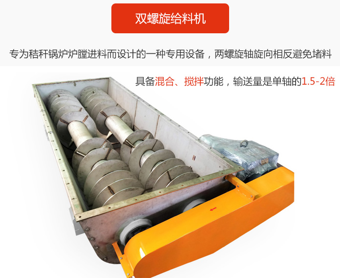 雙螺旋給料機(jī)采用雙軸設(shè)計(jì)，具備混合、攪拌功能。